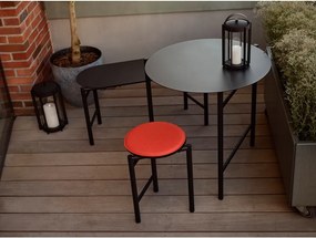 Čierna kovová záhradná lavica Disc – Zone