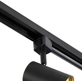 Inteligentný koľajnicový systém čierny 1-fázový 10-svetiel vrátane Wifi GU10 - Jeana