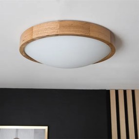 Brilagi-LED RGBW stmievateľné stropné svietidlo CARVALHO SLIM 2xE27/15W/230V Wi‑Fi dub pr. 37