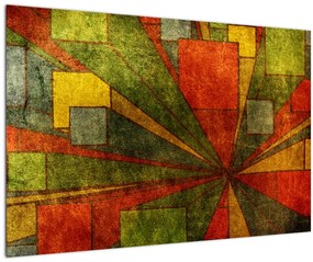 Obraz geometrické abstrakcie (90x60 cm)