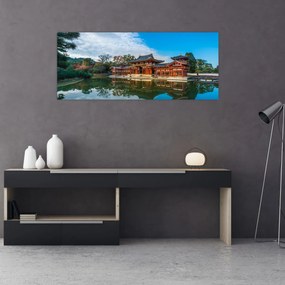 Obraz - Chrám Byodo-in, Japonsko (120x50 cm)