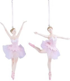 Súprava 2 závesných ozdôb s balerínou Ego Dekor