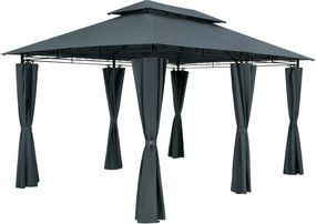 Zahradní altán Jaden 3x4 m antracitový
