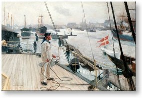 Obraz na plátne PRÍSTAV COPENHAGE - Albert Edelfelt   REP204 | rôzne rozmery