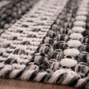 Obsession, Ručne viazaný kusový koberec Jaipur 335 Grey, 140x200, šedá, obývacia izba