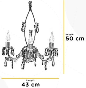 ONLI - Nástenné svietidlo TERESA 3xE14/6W/230V biela