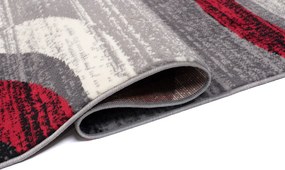 Kusový koberec TAPIS Grace - šedý/červený