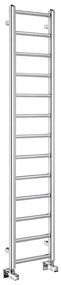 Sapho - Kúpeľňový radiátor METRO LIGHT 276W/230V 30x150 cm lesklý chróm