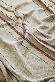 MADAM STOLTZ Prehoz z recyklovanej bavlny Sand 125 x 175 cm
