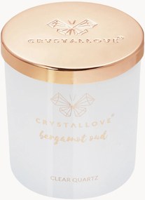 Sójová sviečka Clear Quartz Crystallove (Bergamot Oud)