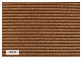 Oranžovohnedé menčestrové kreslo Lofty Lilly – Miuform