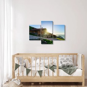 Obraz - Ráno v alpách, Tirolsko (90x60 cm)