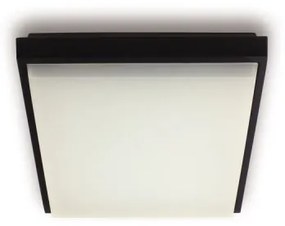 LED2 5130834 Exteriérové stropné LED svietidlo QUADO, IP54, 10W, 175x175x45 mm, 3000K, antracit