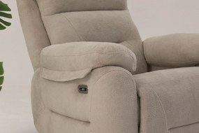 Polohovateľné kreslo Comforto E (krémová). Akcia -18%. Vlastná spoľahlivá doprava až k Vám domov. 1145371
