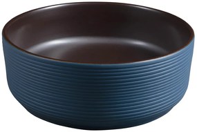 Sapho, PRIORI keramické umývadlo na dosku Ø 41 cm, modrá/hnědá, PI033