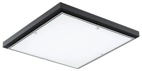 Argon 1826 - Stropné svietidlo CARLSON 4xE27/15W/230V 60x60 cm čierna