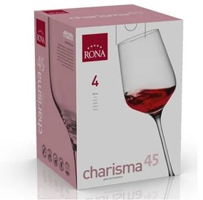 Rona Poháre na víno CHARISMA 450 ml, 4 ks