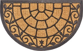 Hanse Home, Rohožka Mix Mats Cocos 105559 - na von aj na doma, 45x75 půlkruh, hnedá, chodba / predsieň
