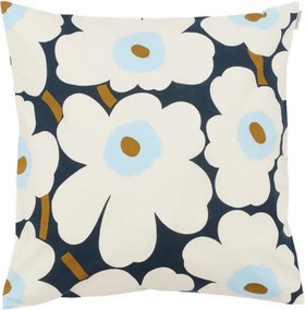 Obliečka na vankúš Pieni Unikko 50x50, čučoriedkovo-biely