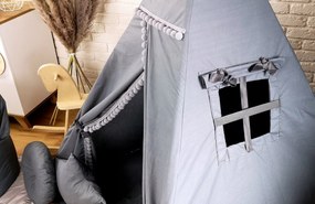 Detský stan TEEPEE (TÍPÍ) SUPERIOR s doplnkami - GRAFITOVÝ