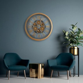 Dekoračné hodiny 51x6x51 cm modrá