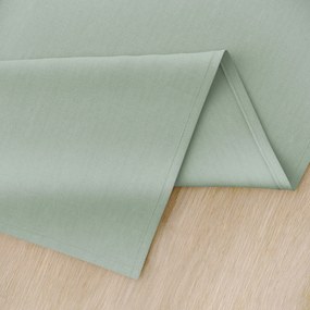 Goldea behúň na stôl 100% bavlnené plátno - šalvejovo zelený 50x120 cm