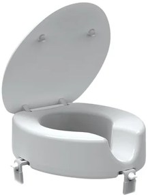 Zvýšené sedátko 12cm na WC pre seniorov, biela INVALWCSED
