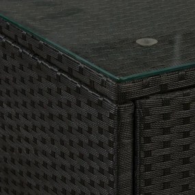 InternetovaZahrada Záhradná ratanová zostava Nassau - tmavosivá