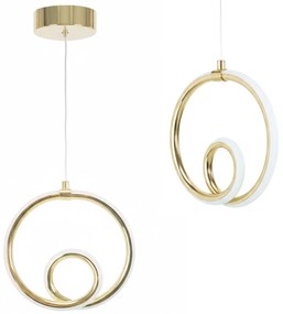 Toolight Toolight, LED stropné osvetlenie 11,5W, 3000K, 1000lm, LHJ094-1CP, zlatá lesklá, OSW-50067