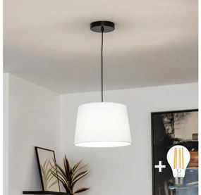 Brilagi - LED závesný luster na lanku CERIA 1xE27/40W/230V pr. 30 cm biela