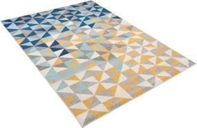 TA Koberec C943C TMAVO_ŠEDÁ/NAVY AZÚROVÁ Rozmer: 80x150 cm