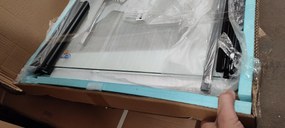 BPS-koupelny Zalamovacie otočné sprchové dvere HYD-JSD01 120 - ROZBALENÉ - čierna/transparent pre inštaláciu do niky - bez vaničky