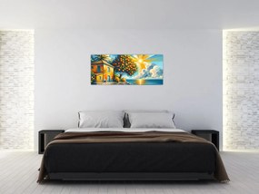 Obraz - Dom s pomarančmi I. (120x50 cm)