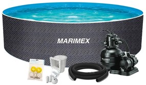 Marimex | Bazén Orlando 3,66x1,22 m s pieskovou filtráciou a príslušenstvom - motív RATAN | 19900127