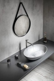 Sapho Sapho, FORMIGO betónové umývadlo na dosku, priemer 39cm, zelená matná, FG323