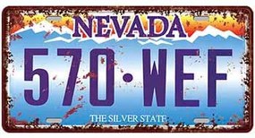 Ceduľa značka Nevada