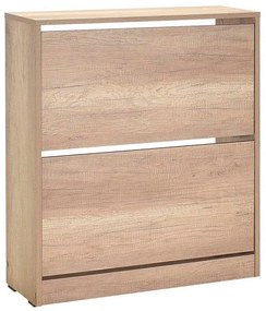 Skrinka na topánky 84x73 cm hnedá