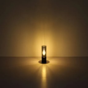 Globo 21000TB - Dotyková stolná lampa ANNIKA 1xE27/25W/230V pr. 9 cm čierna