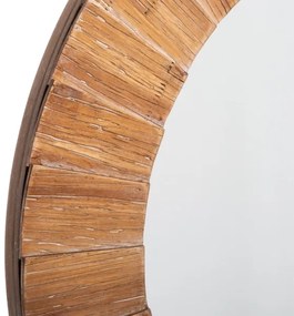 Atmosphera - Nástenné zrkadlo PAMELA pr. 83 cm jedľa