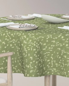 Obrus okrúhly farba produktu zelená látka vzorované