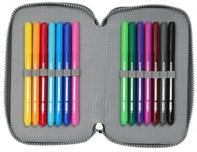 Peračník 2zip plný Real Madrid sivý