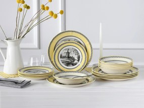 XXXLutz JEDÁLENSKÝ SERVIS Windmühle Gelb 18-dielne Creatable - Online Only bytové doplnky - 007768064501