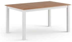 PROXIMA.store - Rustikálny rozkladací stôl 93/150 - 197 cm - BELLUNO ELEGANTE FARBA: biela - dub