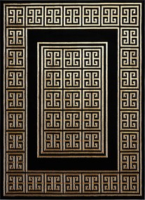 Kusový koberec Allure 1968 black/gold, 140x190, čierna, kancelária, Dywany Łuszczów