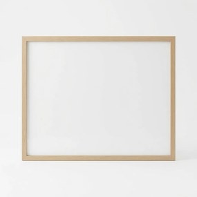 Toptabule.sk  Biela tabuľa na magnetky v drevenom prírodnom ráme CLASSIC 90x60 cm