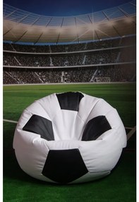 JAKS Mini sedací vak futbalová lopta bielo čierny