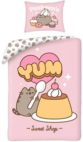 Bavlnené posteľné obliečky Pusheen - motív Sweet Shop - 100% bavlna - 70 x 90 cm + 140 x 200 cm