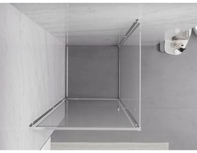 Mexen Exo, sprchovací kút s krídlovými dverami 95 x 95 cm, 6mm číre sklo, chrómový profil, 817-095-095-01-00
