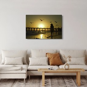 Obraz - Prechádzka po pláži (90x60 cm)