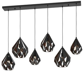 Eglo 43846 - Luster na lanku CARLTON 6xE27/40W/230V